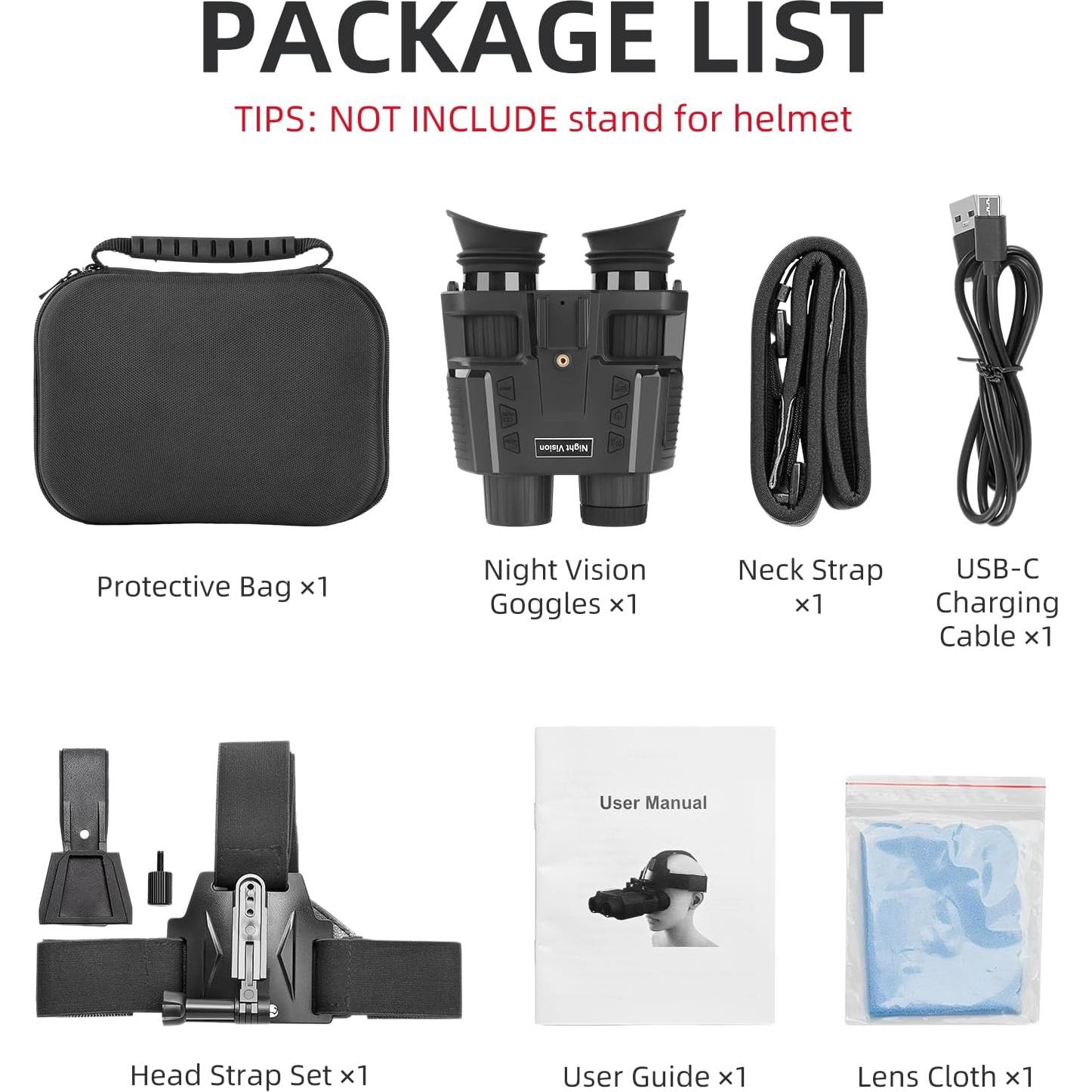 Gafas de Visión Nocturna BETTITOPE NV8000 980FT 7X Zoom