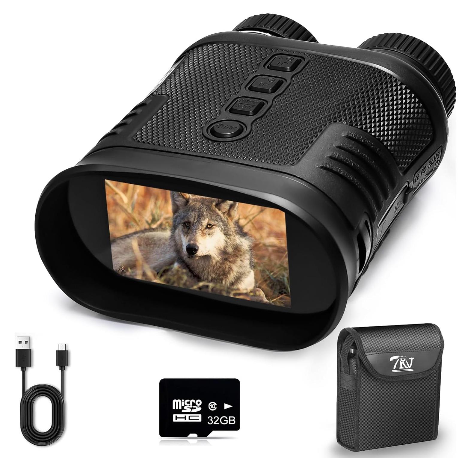 Gafas de Visión Nocturna Digital 4K TRV - Zoom 8X, Rango 300M