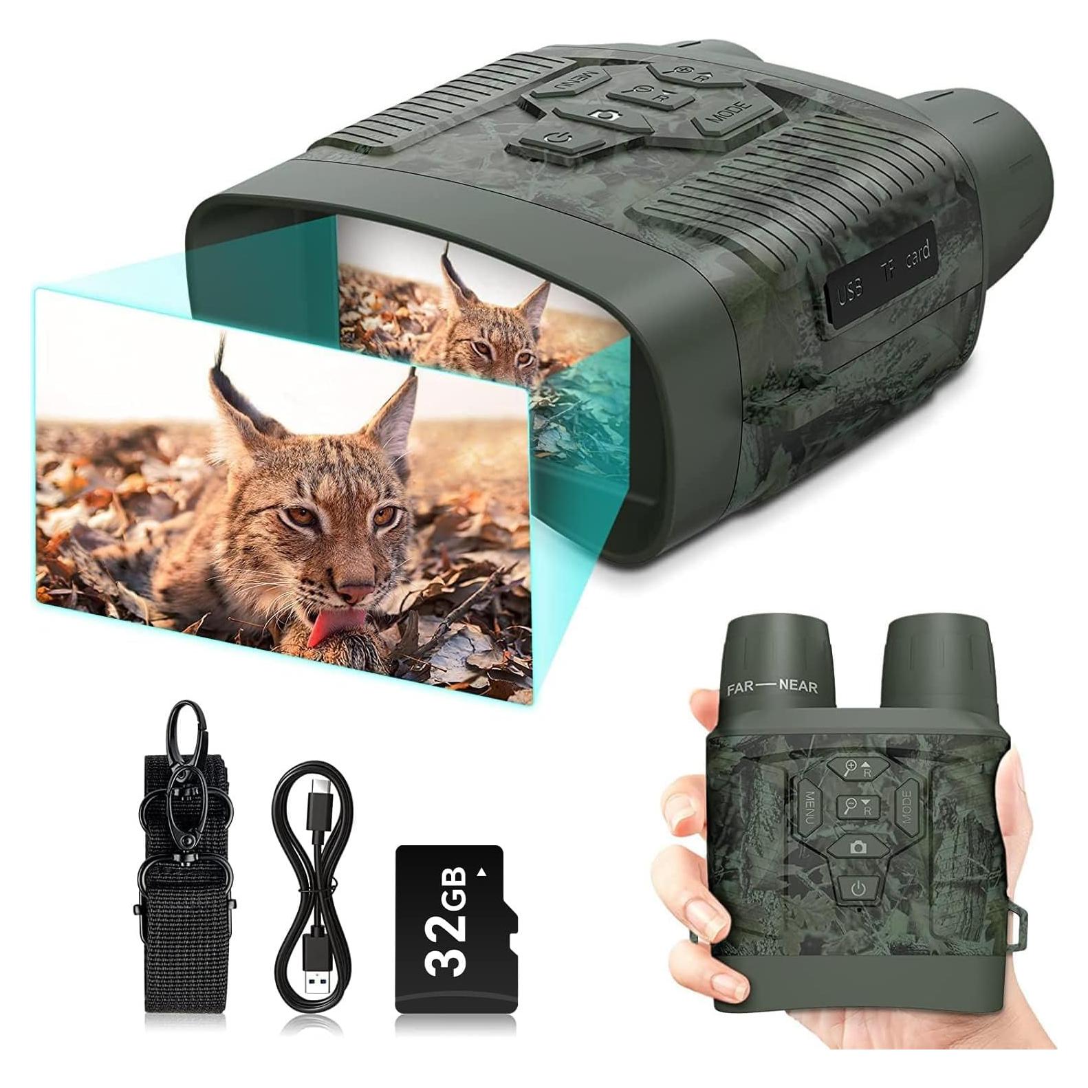 Gafas de Visión Nocturna Profey 4K Recargables con TF 32GB