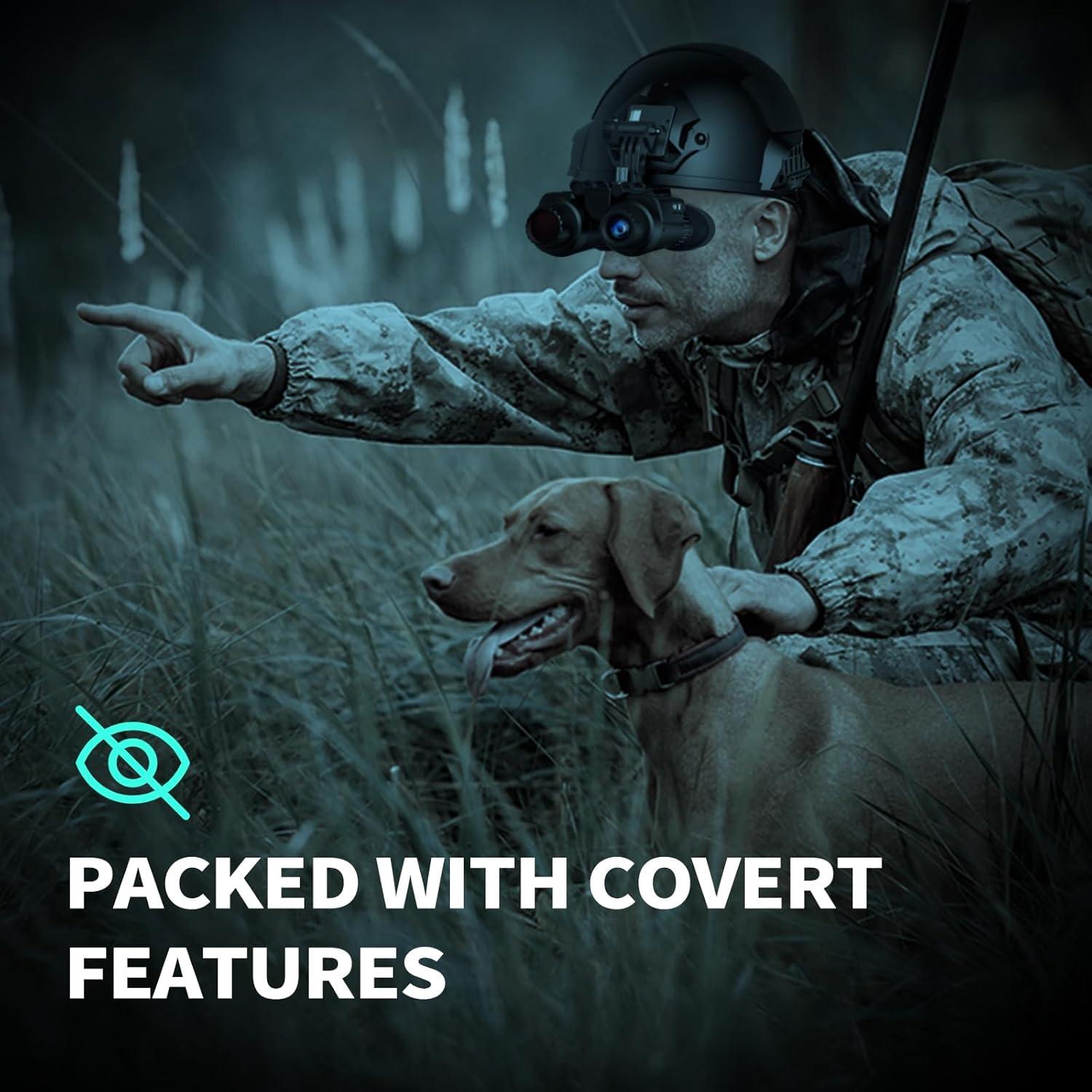 Gafas de Visión Nocturna Hojocojo NV8310 4K Infrarrojas 8X