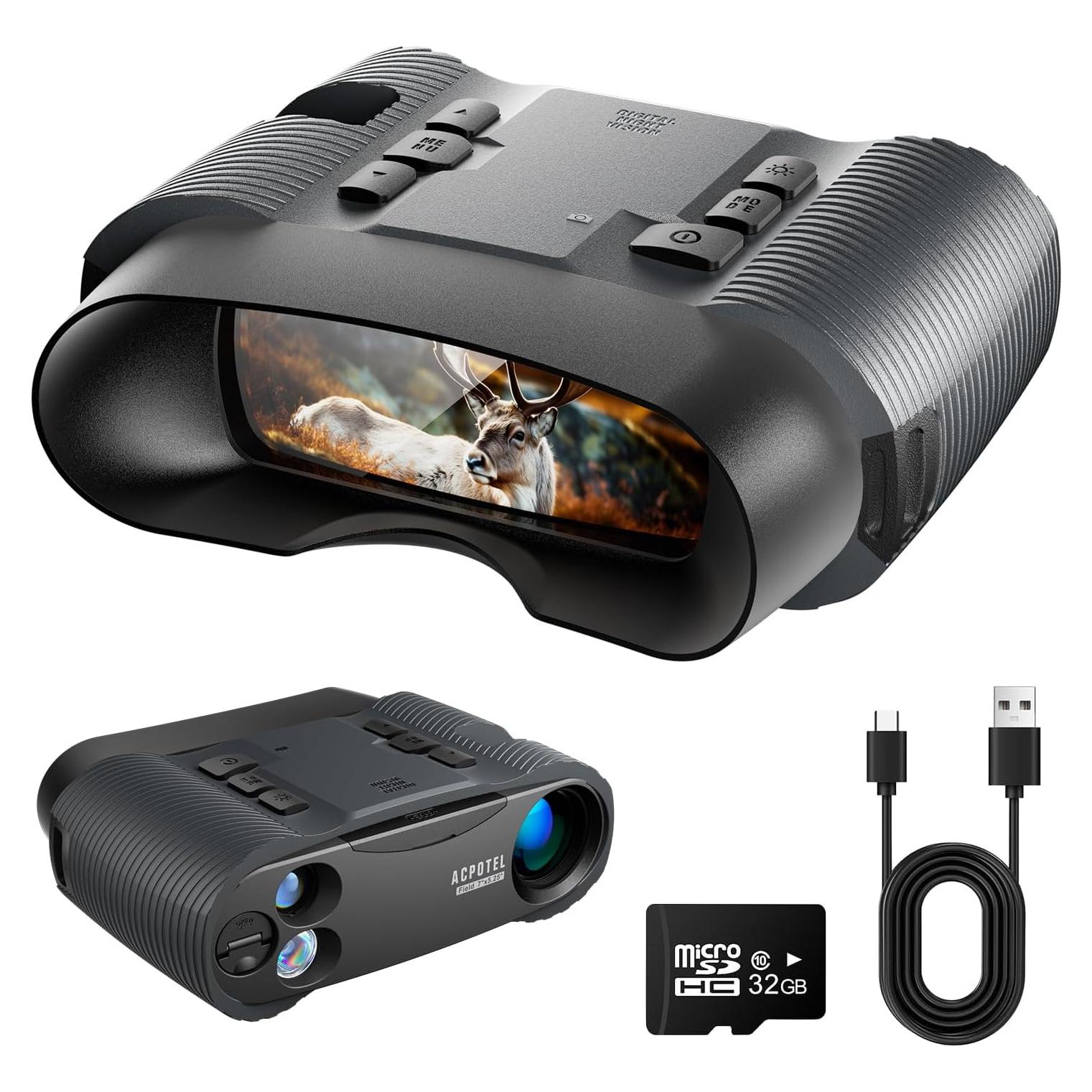 Binoculares de Visión Nocturna ACPOTEL BNV21 4K 8X Infrarrojos