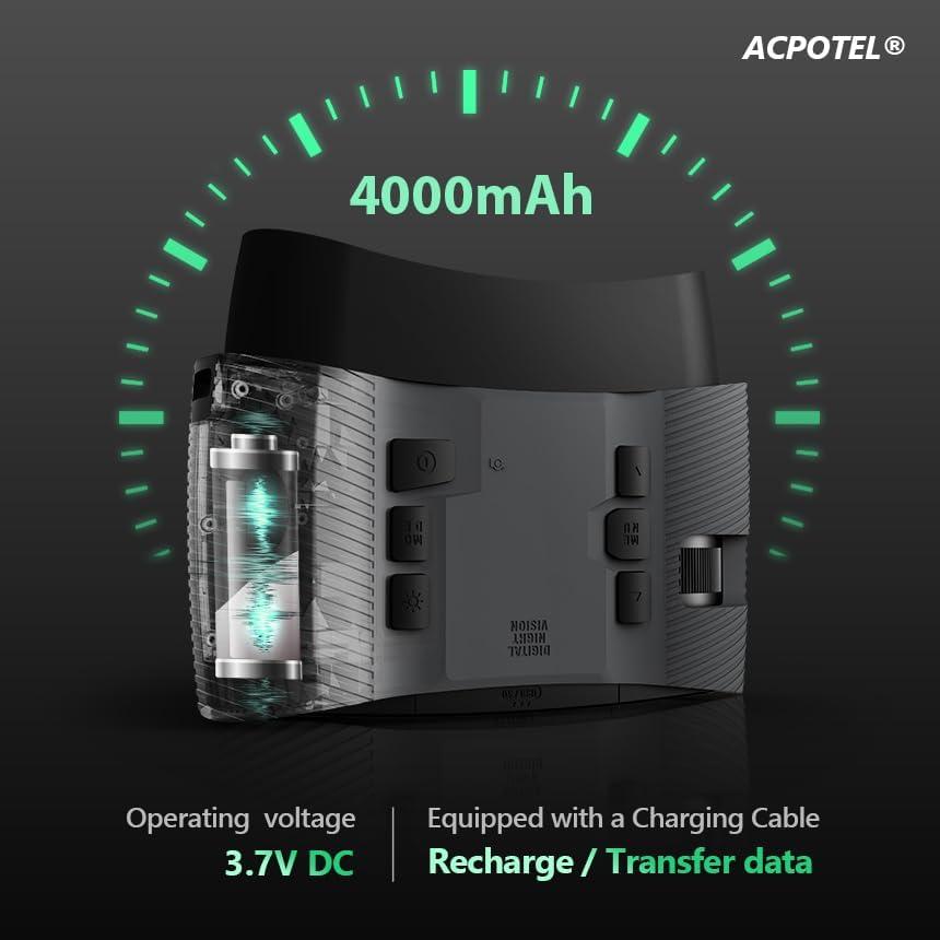 Binoculares de Visión Nocturna ACPOTEL BNV21 4K 8X Infrarrojos