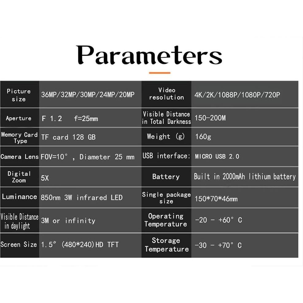 Monóculo de Visión Nocturna Infrarroja OutdoorVibe 4K Camuflaje