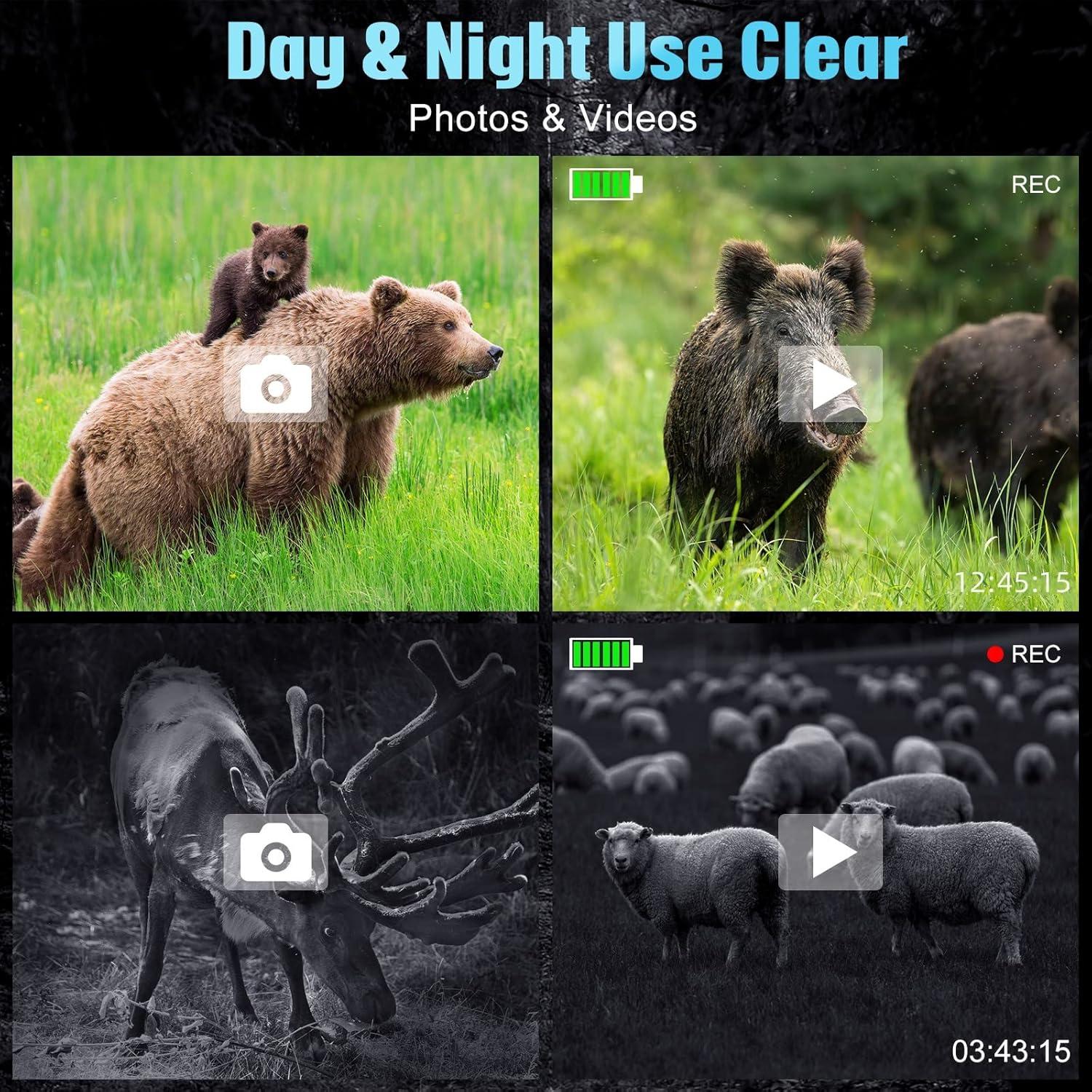 Binoculares de Visión Nocturna DYNASCO 4K Infrarrojos HD 64GB