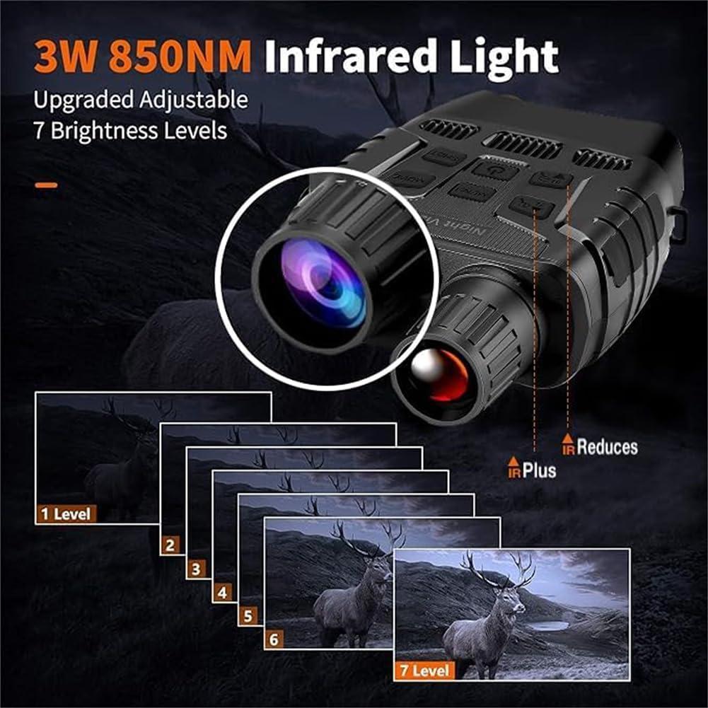 Gafas de Visión Nocturna EliteZ 4K, Zoom Digital 8X, 32GB