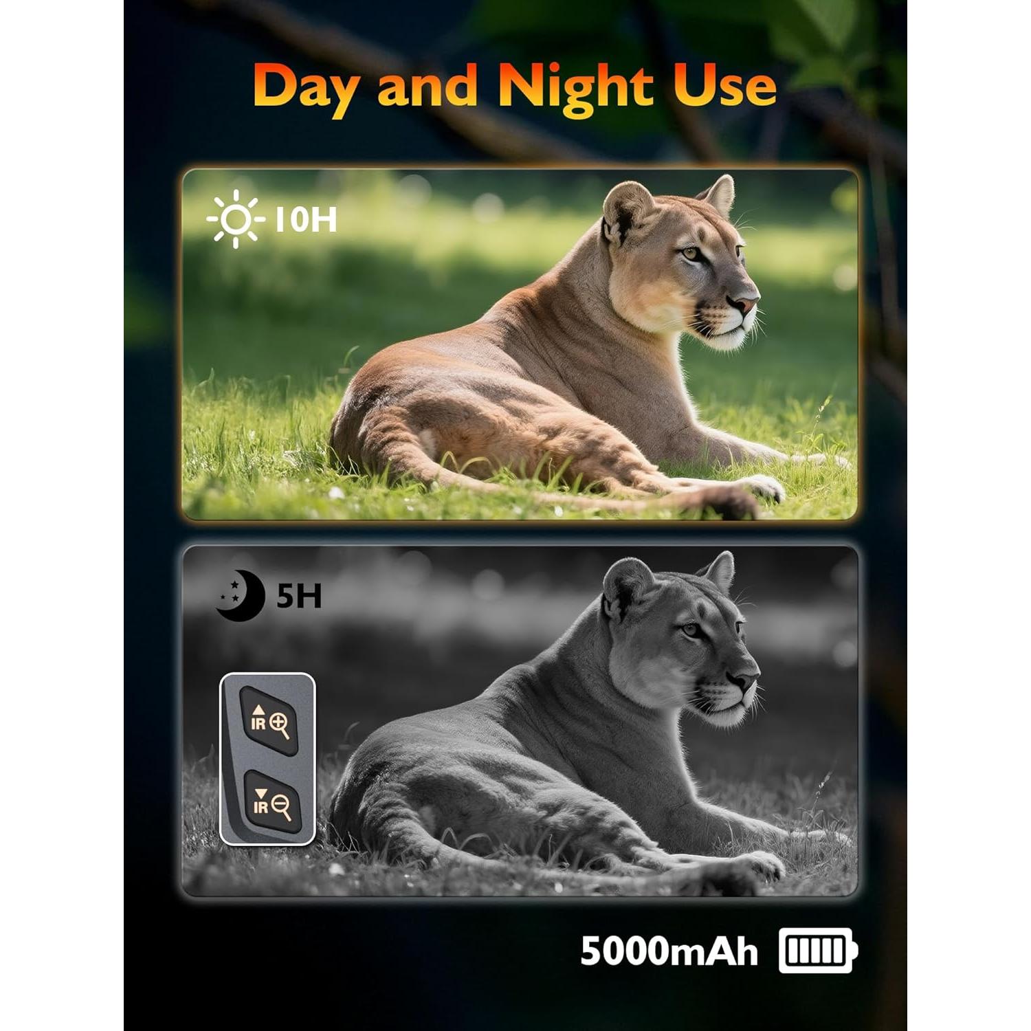 Gafas de Visión Nocturna Infrarroja ZIMOCE 700m 6x Zoom