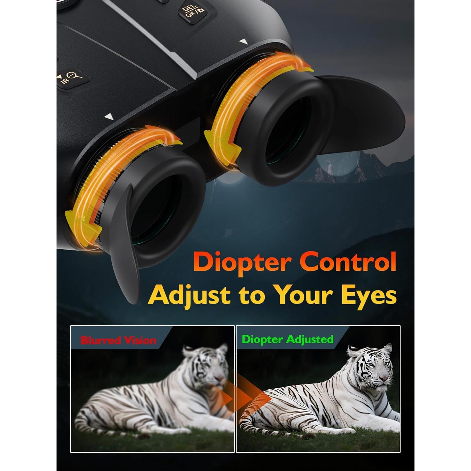 Gafas de Visión Nocturna Infrarroja ZIMOCE 700m 6x Zoom