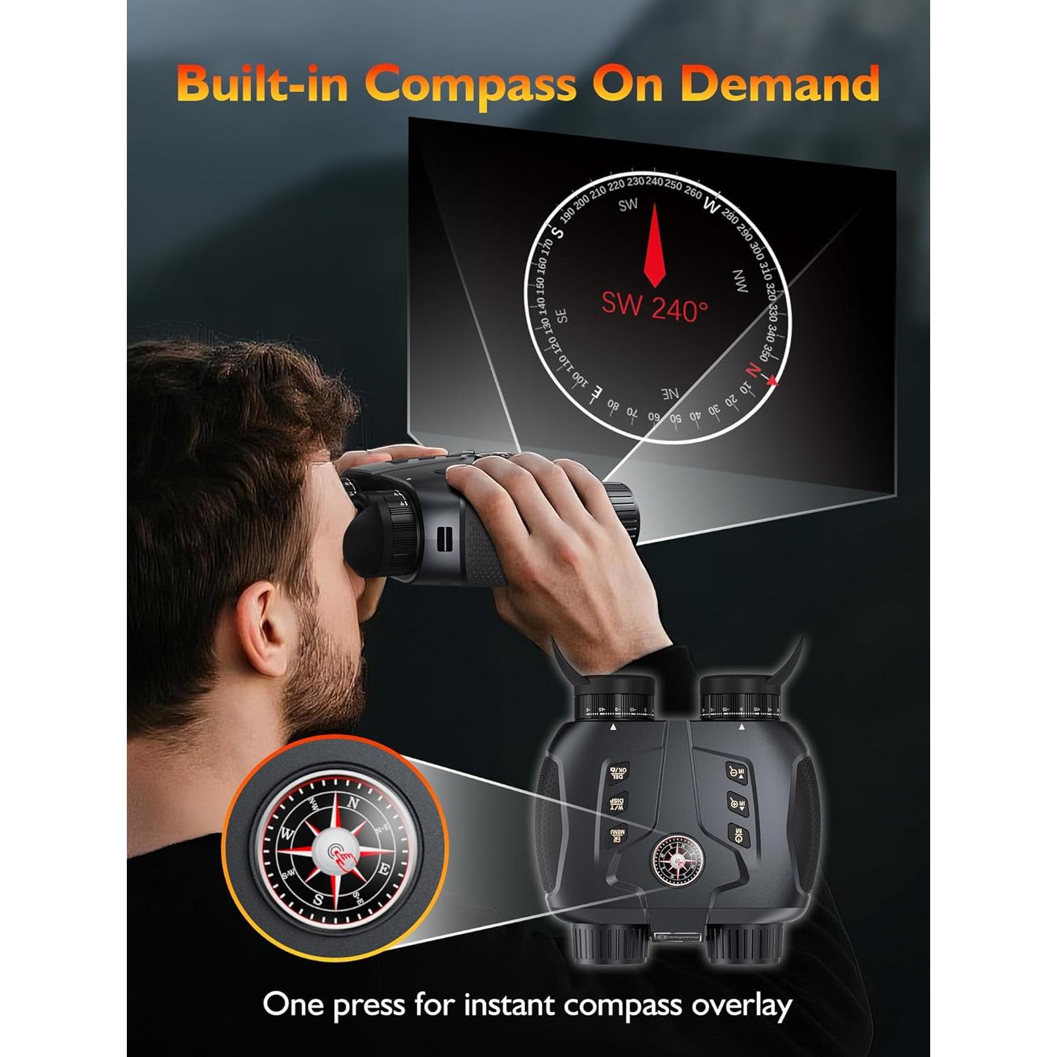 Gafas de Visión Nocturna Infrarroja ZIMOCE 700m 6x Zoom