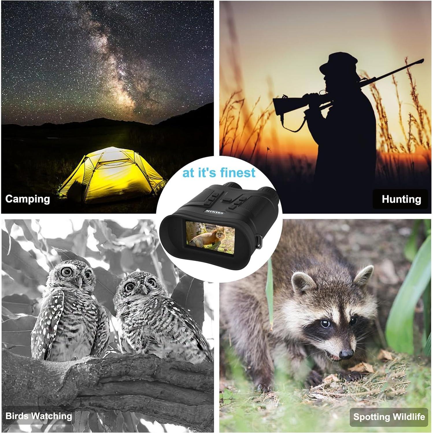 Binoculares de Visión Nocturna AUPABU 4K 6X Zoom Digital