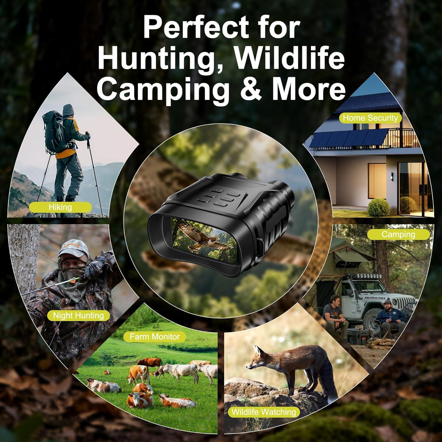 Gafas de Visión Nocturna Infrarrojas 4K Highbrain 8X TFT 3"