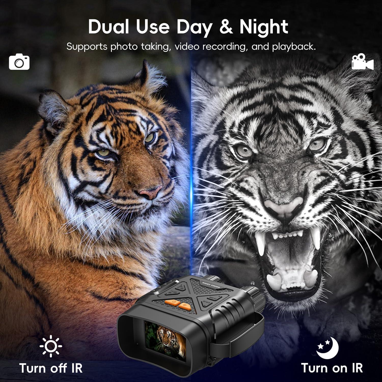 Gafas de Visión Nocturna SKYBASIC HD 10X con Pantalla 2.8"