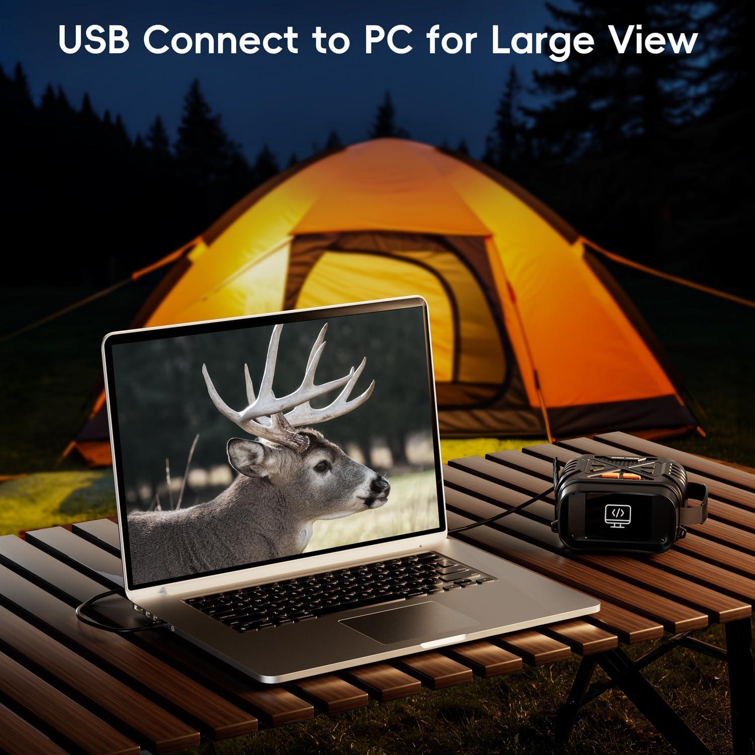 Gafas de Visión Nocturna SKYBASIC HD 10X con Pantalla 2.8"