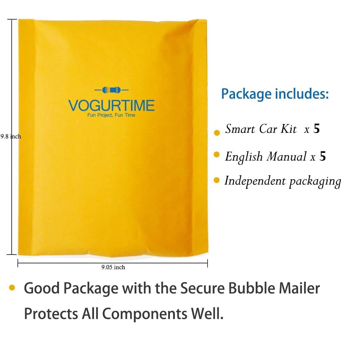 Paquete de 5 Kits de Carro Inteligente D2-5 VOGURTIME