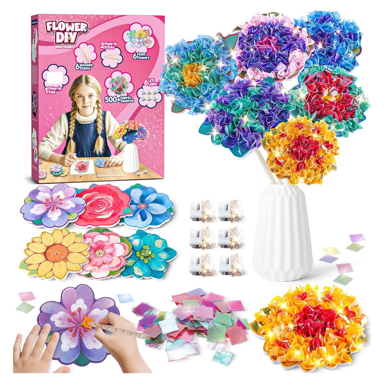 Kit de Manualidades Fortand Ramo de Flores con Luces LED