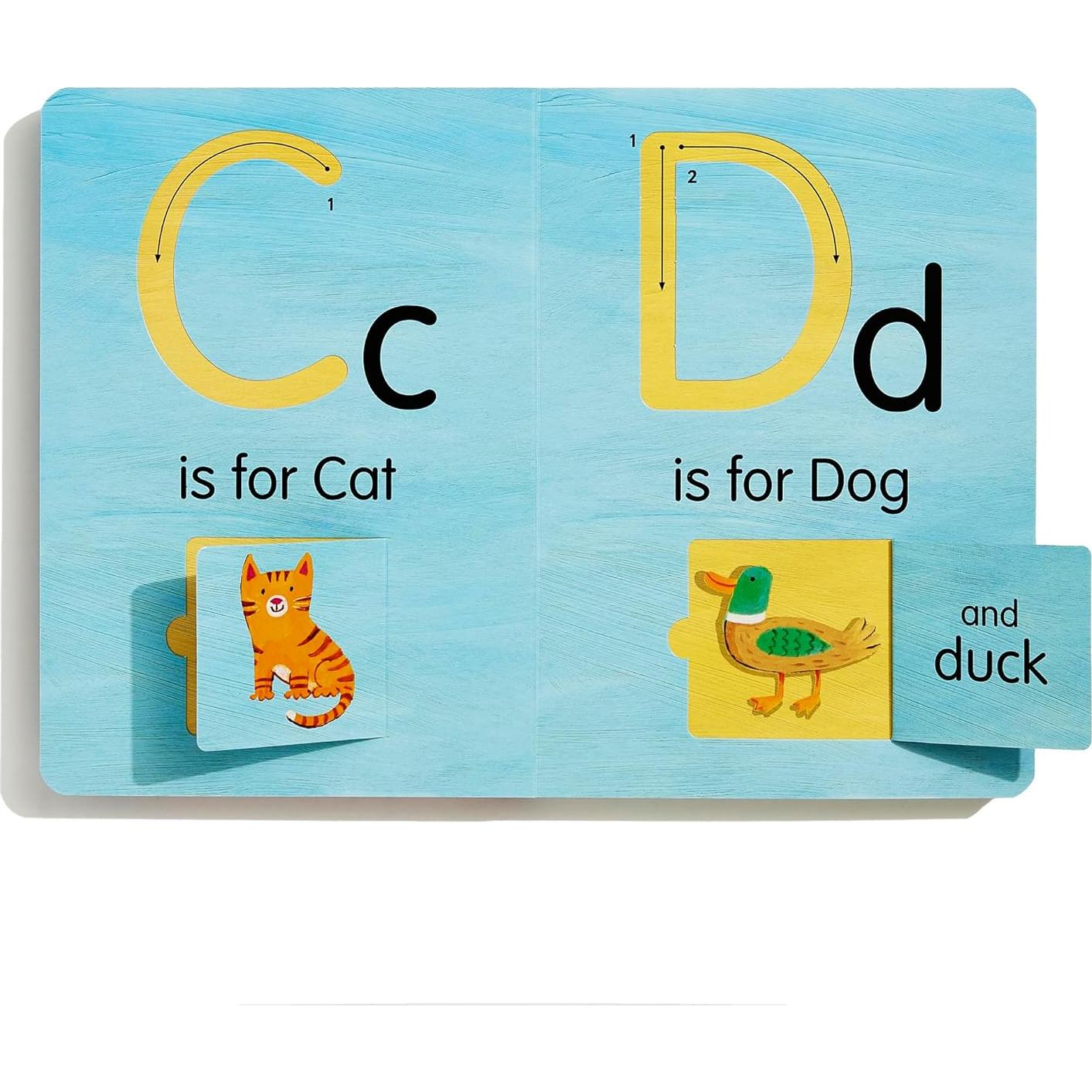 A is for Apple: An Interactive Alphabet With Tracks to Trace and Flaps to Flip! (Smart Kids Trace-and-Flip)