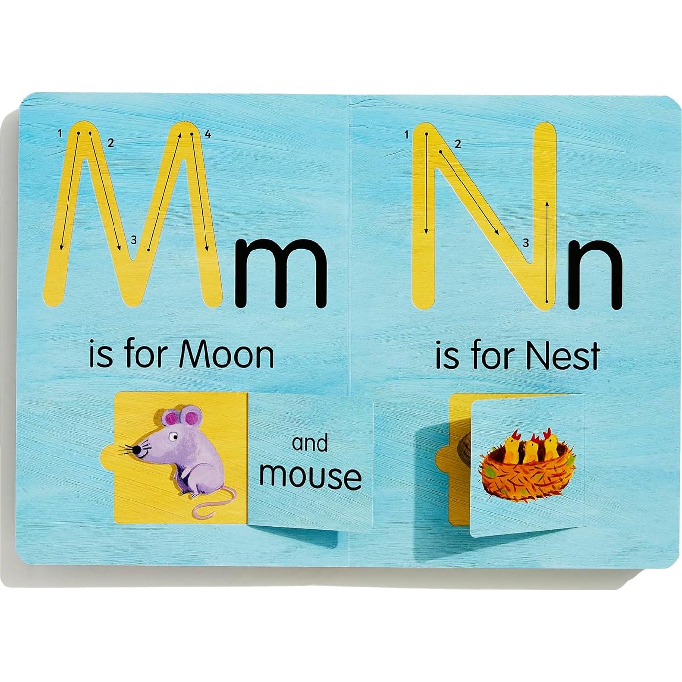 A is for Apple: An Interactive Alphabet With Tracks to Trace and Flaps to Flip! (Smart Kids Trace-and-Flip)