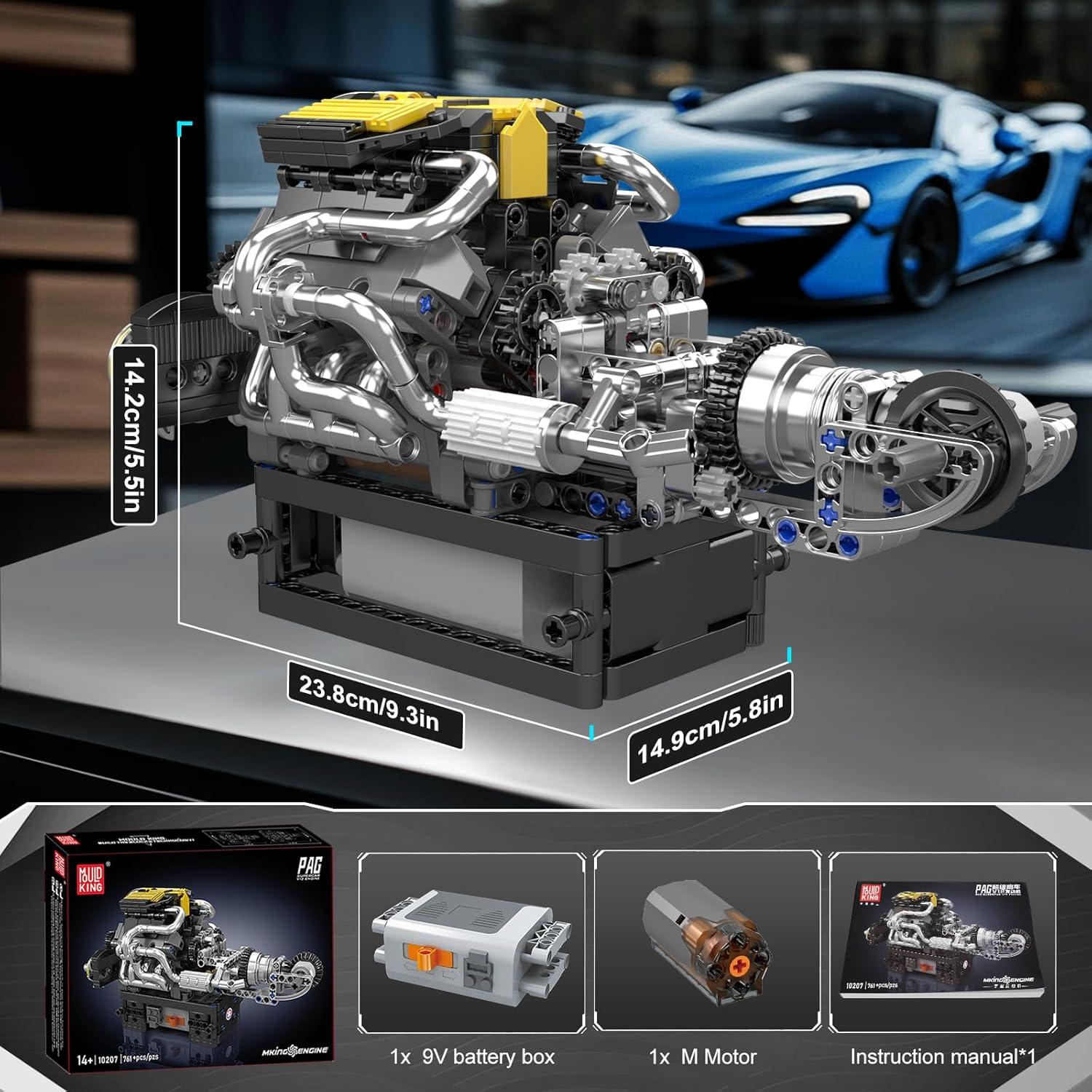 Kit de Construcción Motor V8 Mould King 761 Piezas