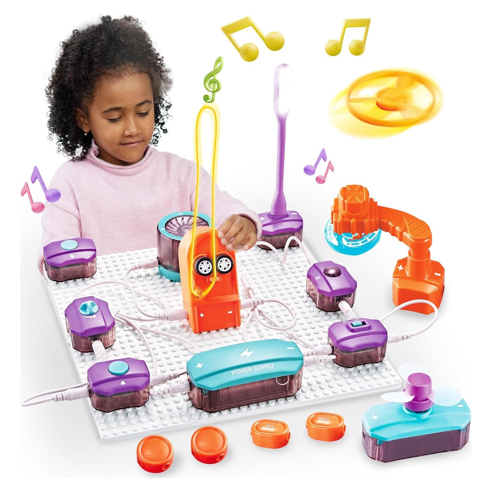 Kit de Circuitos Electrónicos SMILESSKIDDO 34 Piezas 70+ Proyectos