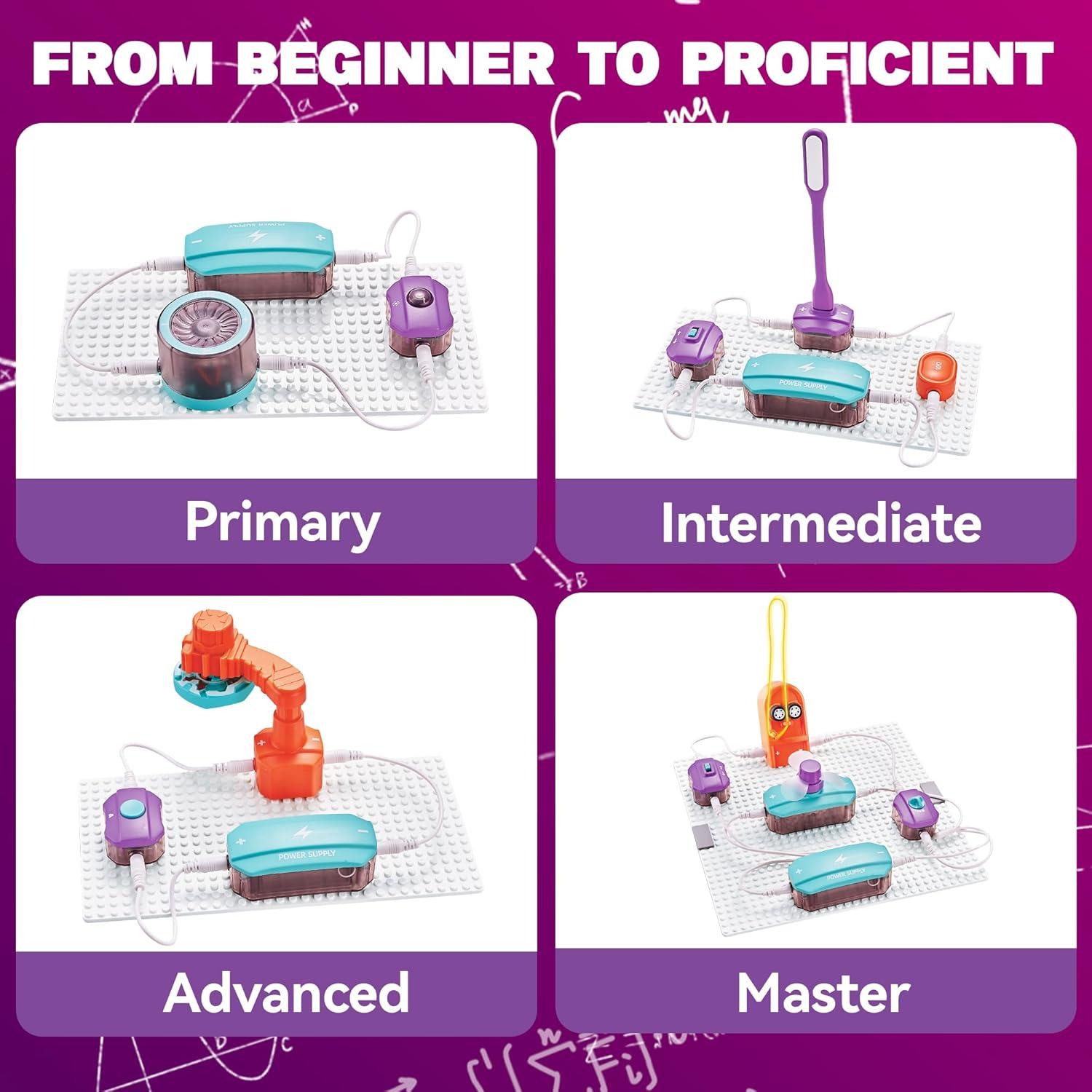 Kit de Circuitos Electrónicos SMILESSKIDDO 34 Piezas 70+ Proyectos