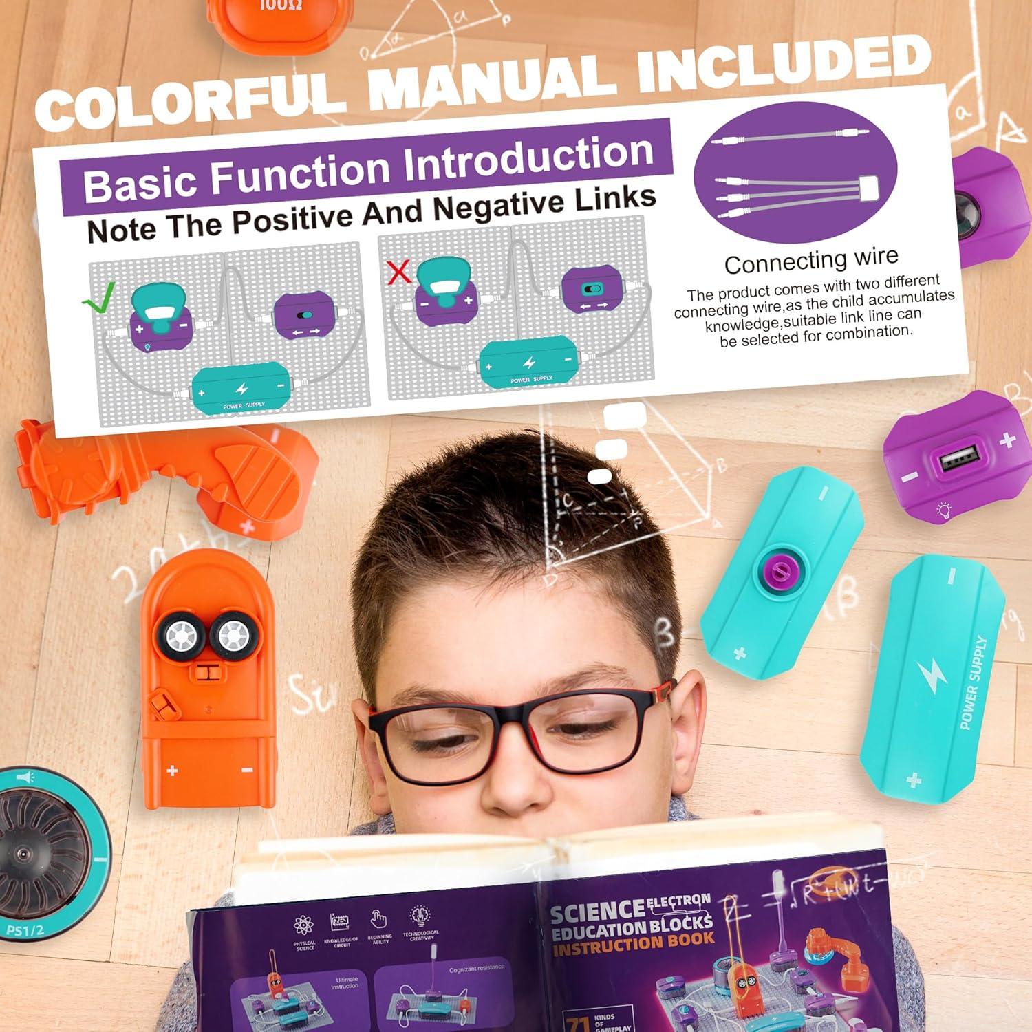 Kit de Circuitos Electrónicos SMILESSKIDDO 34 Piezas 70+ Proyectos