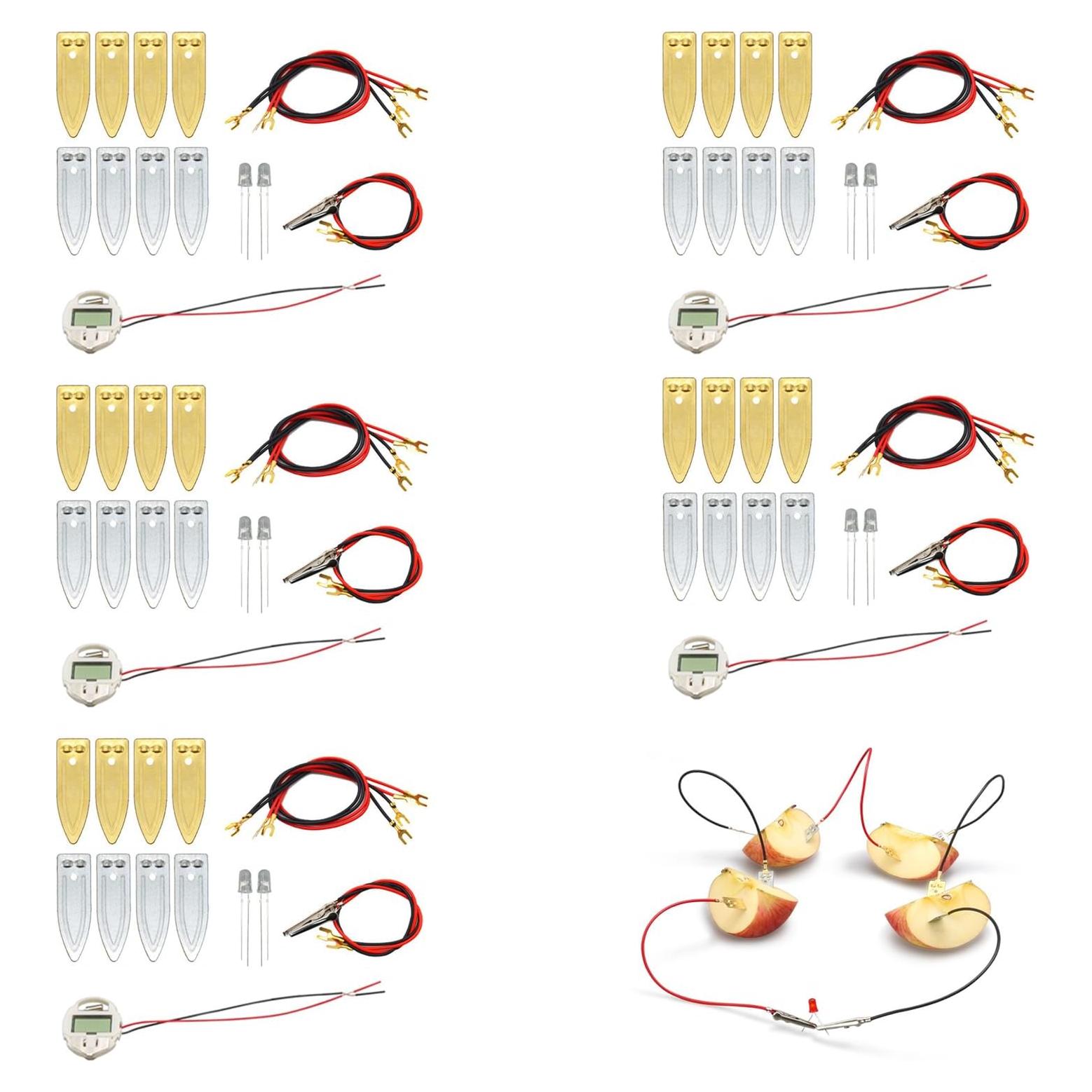 Kit de Experimento Científico de Batería de Frutas Wzttdm - 5 Juegos