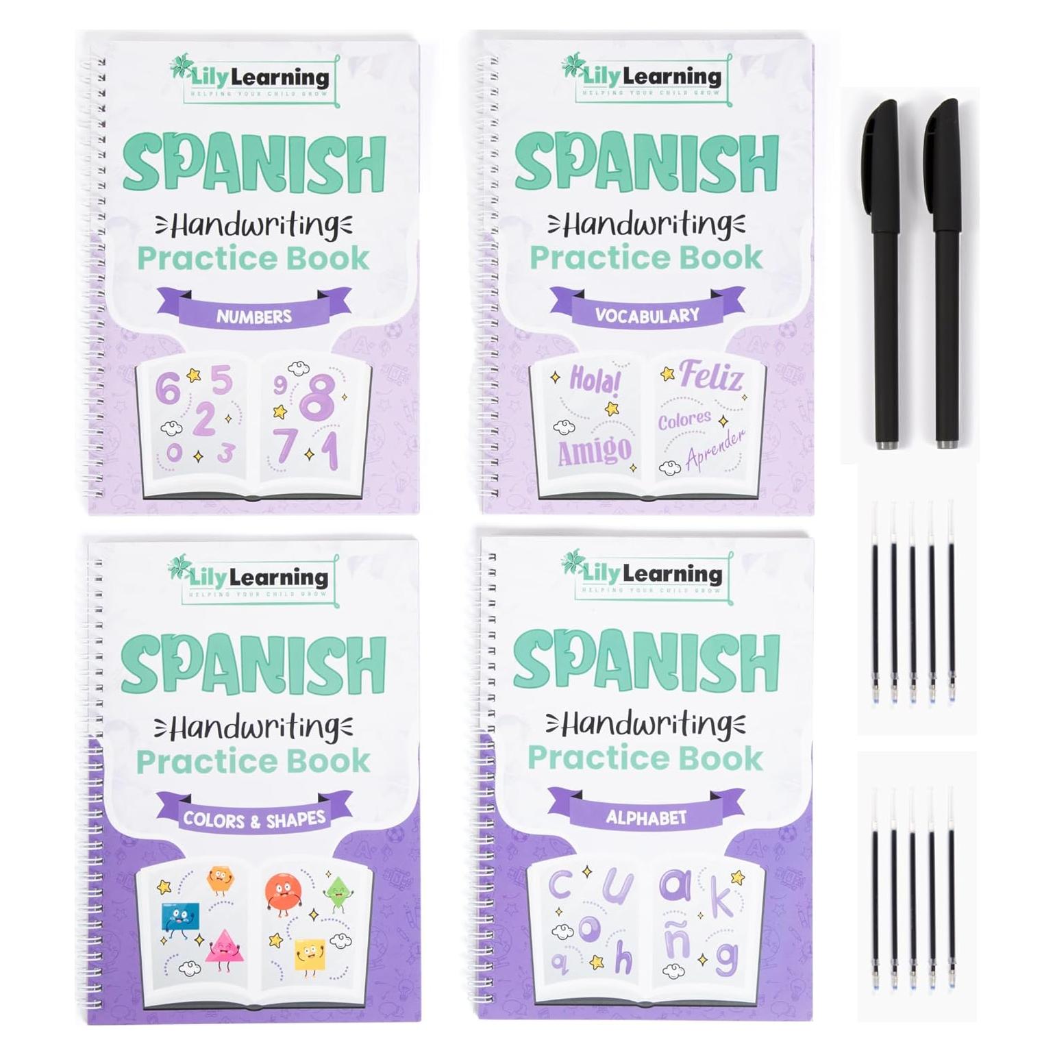 Kit de Inicio en Español Lily Learning - Cuadernos Reutilizables