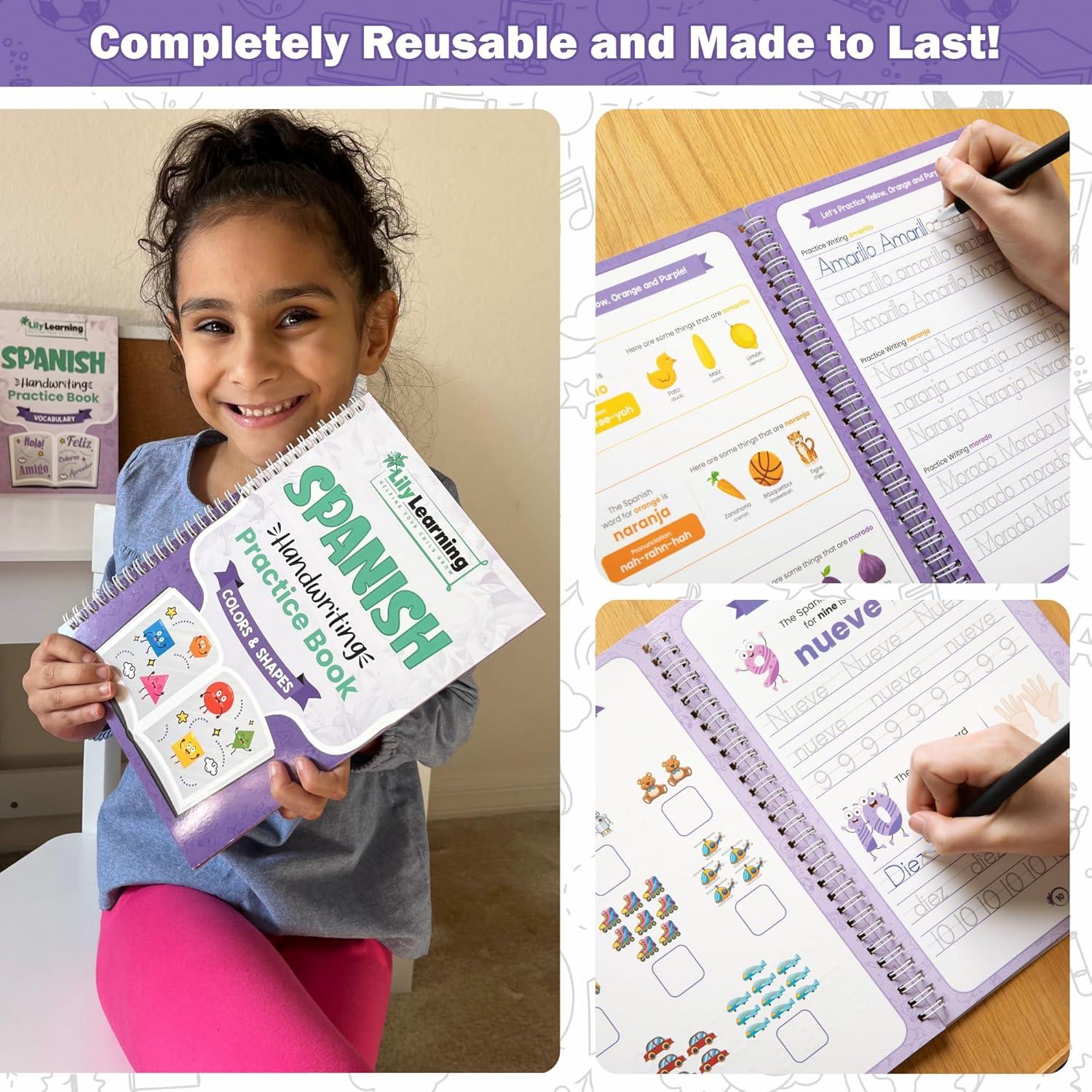 Kit de Inicio en Español Lily Learning - Cuadernos Reutilizables