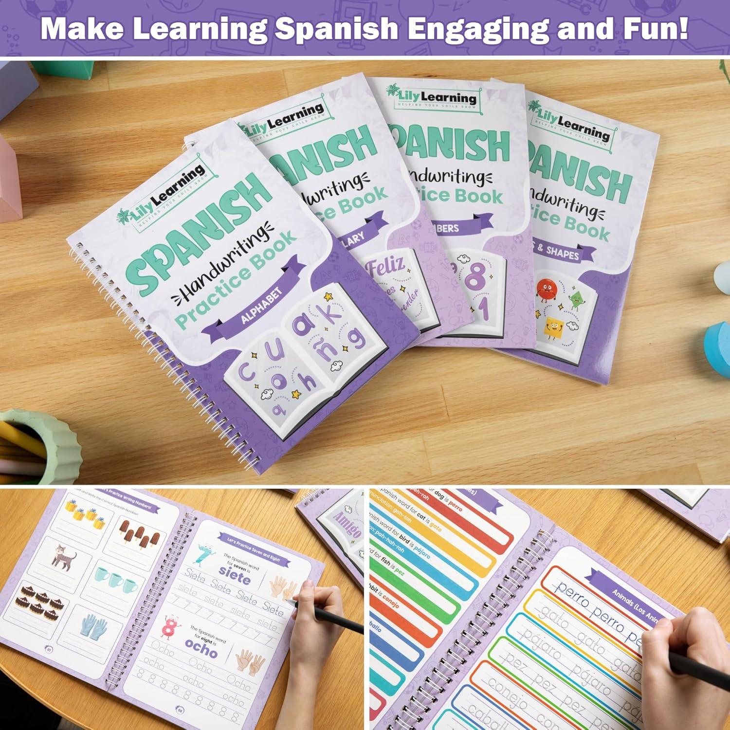 Kit de Inicio en Español Lily Learning - Cuadernos Reutilizables