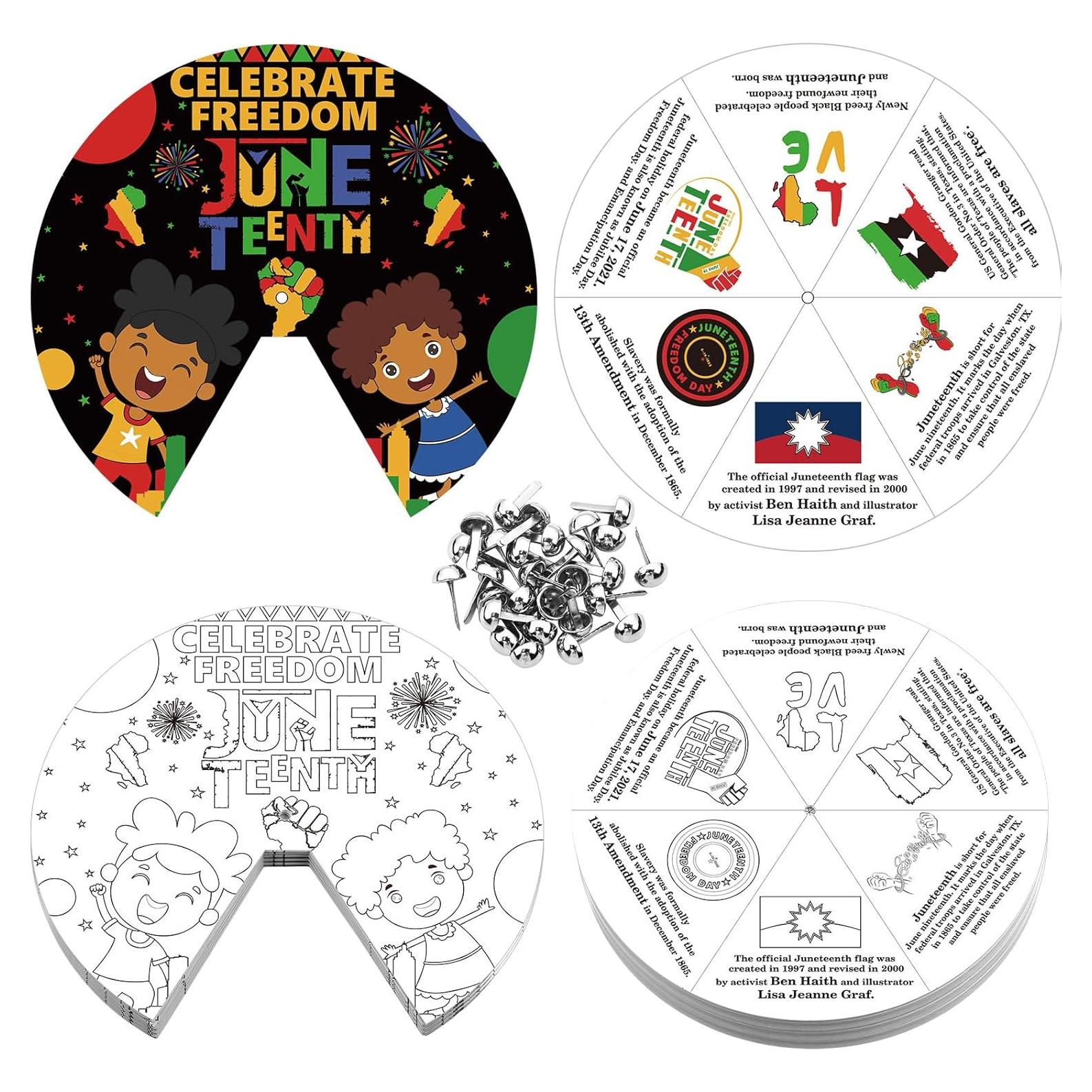 Kit de Manualidades Spiareal Juneteenth 30 Piezas para Niños