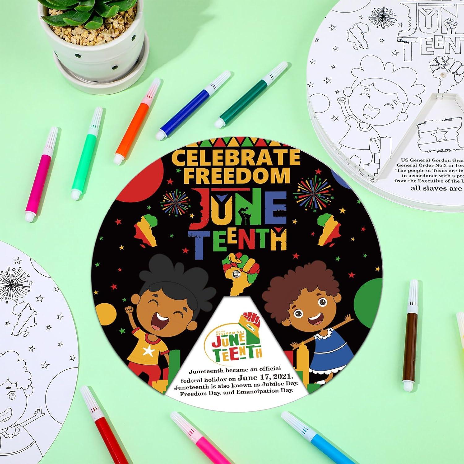 Kit de Manualidades Spiareal Juneteenth 30 Piezas para Niños