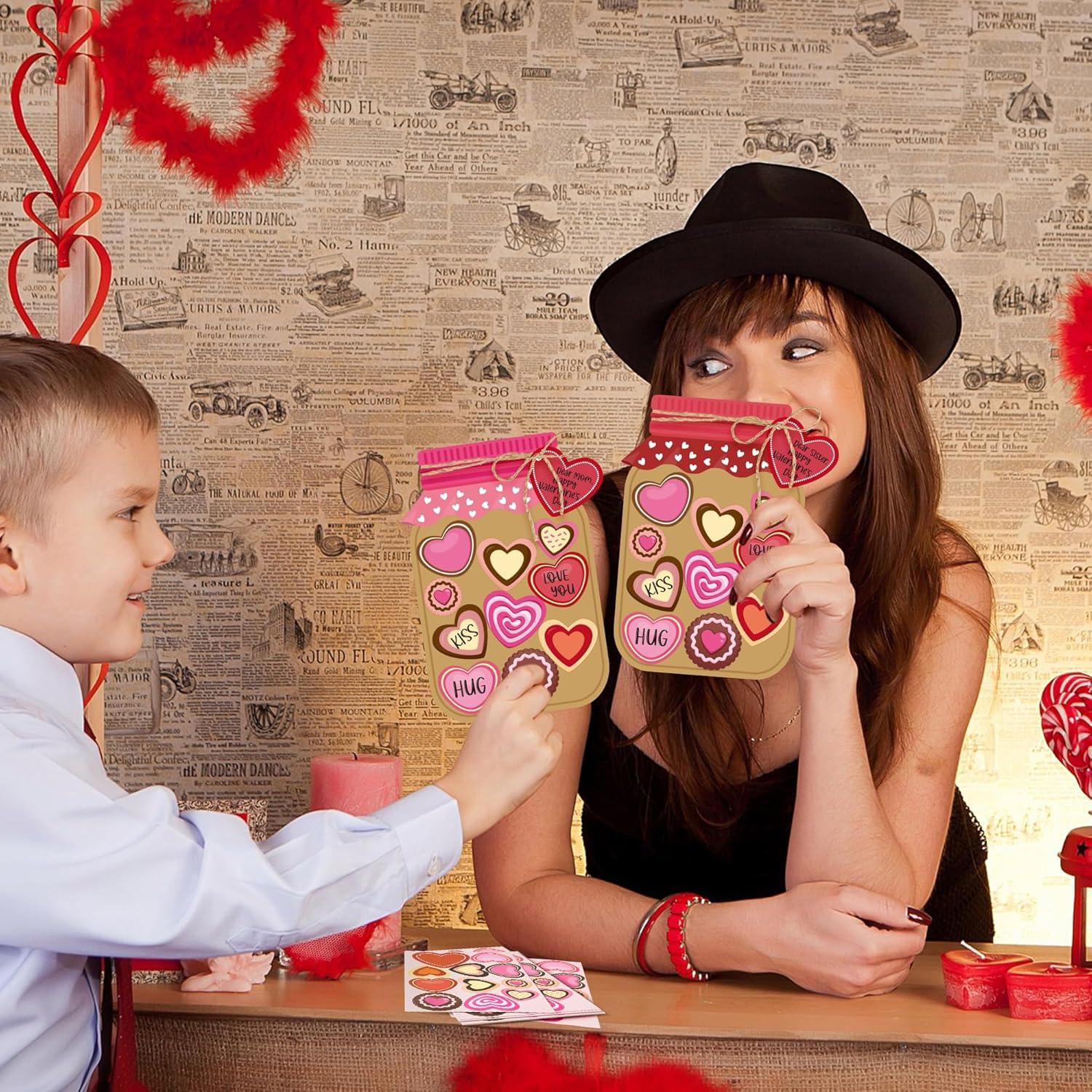 Kit de Manualidades WATINC 30PCS Tarro de Dulces Corazón