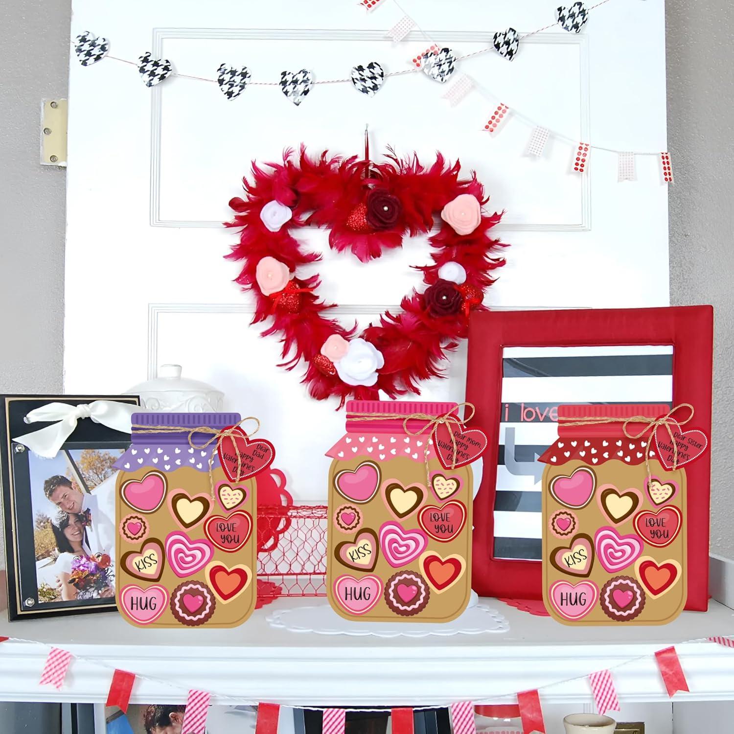 Kit de Manualidades WATINC 30PCS Tarro de Dulces Corazón