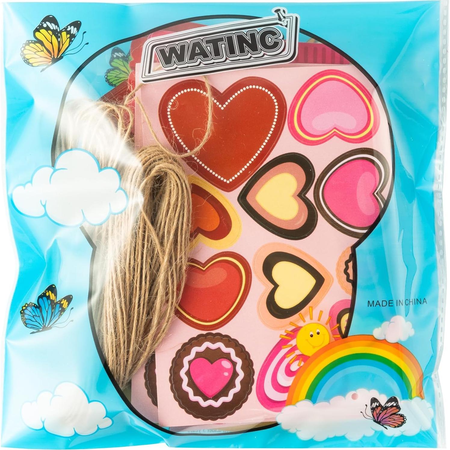 Kit de Manualidades WATINC 30PCS Tarro de Dulces Corazón