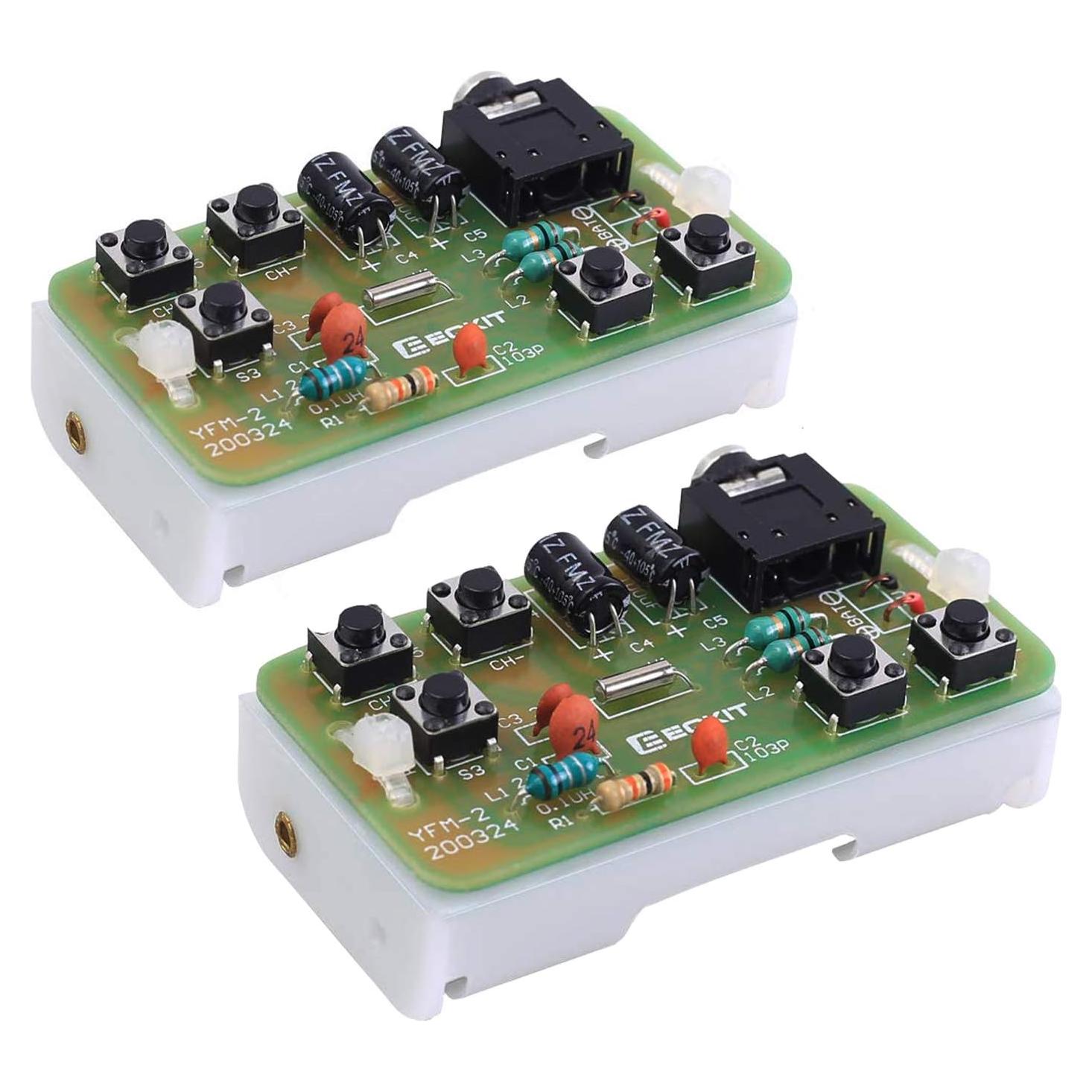 Kit de Radio FM DIY Icstation 76-108MHz 2 PCS Soldadura