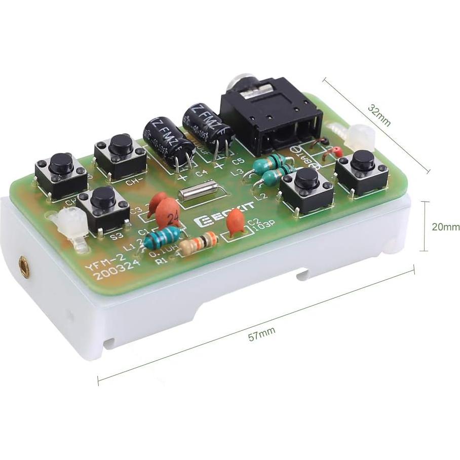 Kit de Radio FM DIY Icstation 76-108MHz 2 PCS Soldadura