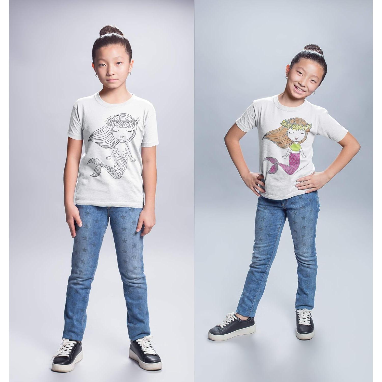 Camisa para Colorear Niñas DaVinci en Ti 100% Algodón