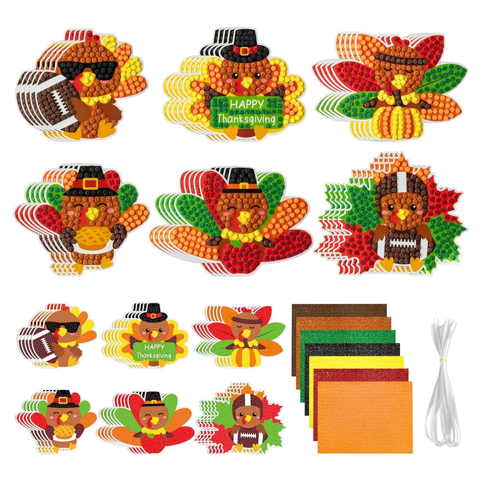 Kit de Manualidades BeYumi Mosaico Brillante Pavo 30 Piezas