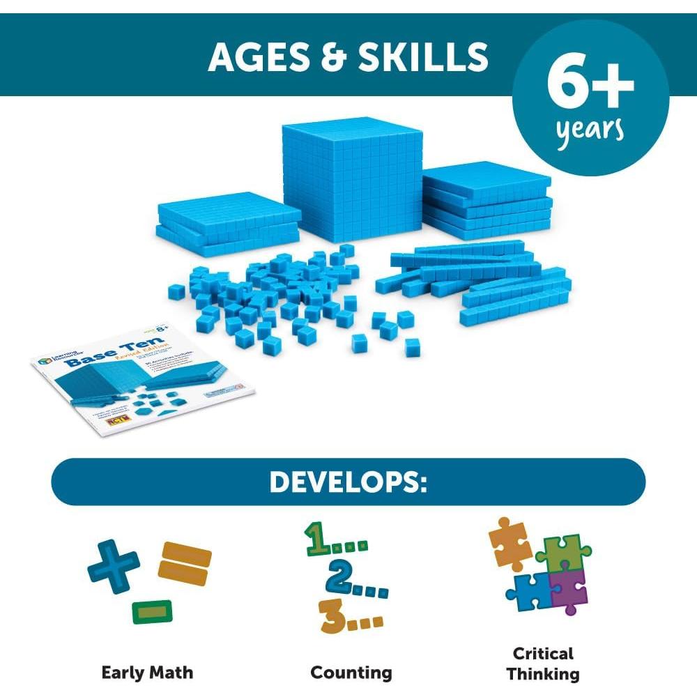 Kit de Inicio Base Diez Learning Resources - 141 Piezas 6+
