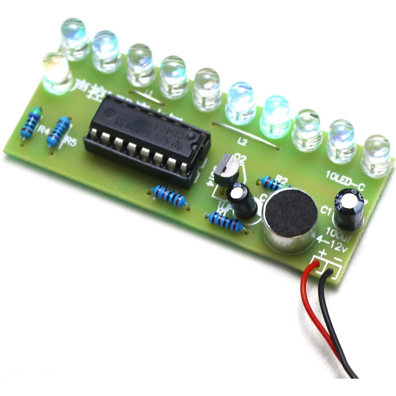 Kit de Práctica de Soldadura YIDAB con Sensor de Sonido 12V