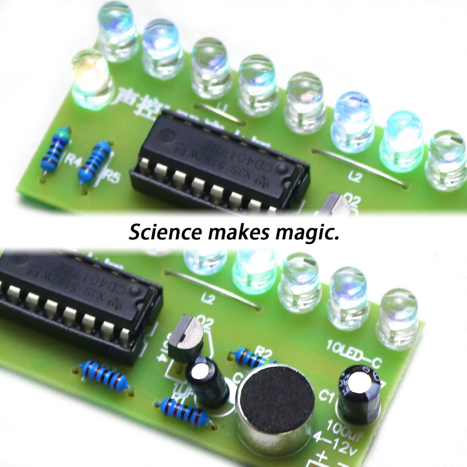 Kit de Práctica de Soldadura YIDAB con Sensor de Sonido 12V