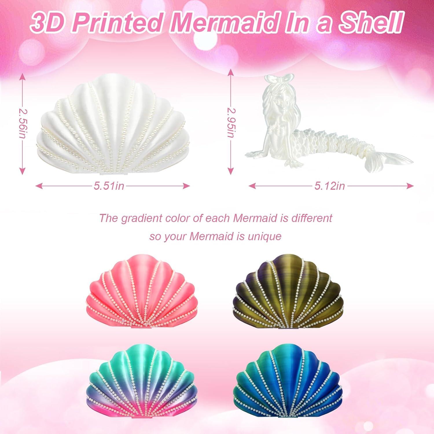 Kit de Manualidades DIY Sirena 3D YUE MOTION - Concha Decorativa