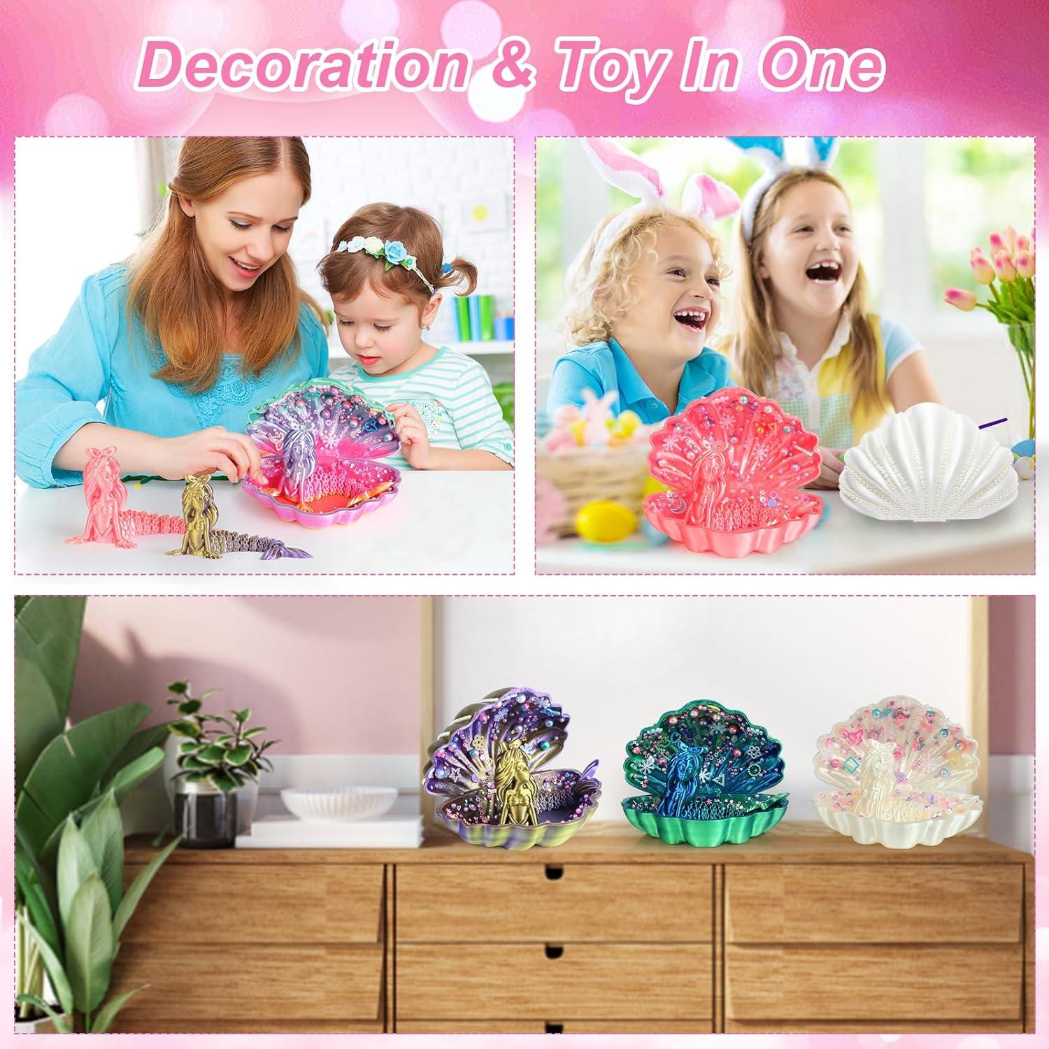 Kit de Manualidades DIY Sirena 3D YUE MOTION - Concha Decorativa