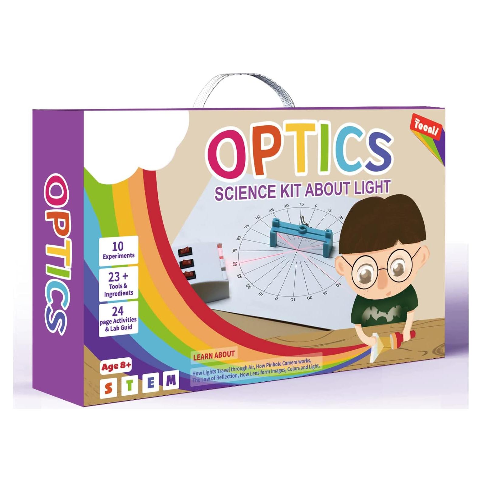 Kit de Ciencia Óptica Teenii - Experimentos de Luz para Niños 8+
