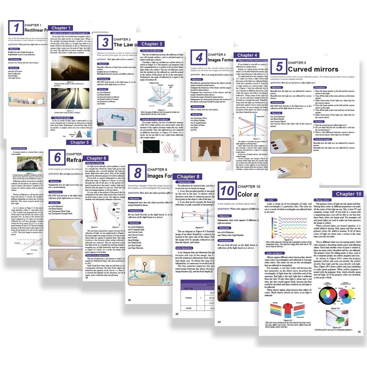 Kit de Ciencia Óptica Teenii - Experimentos de Luz para Niños 8+