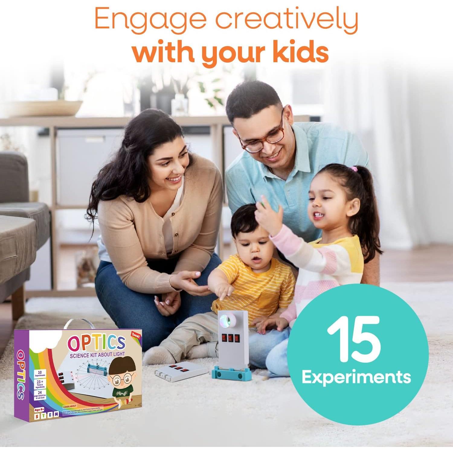 Kit de Ciencia Óptica Teenii - Experimentos de Luz para Niños 8+
