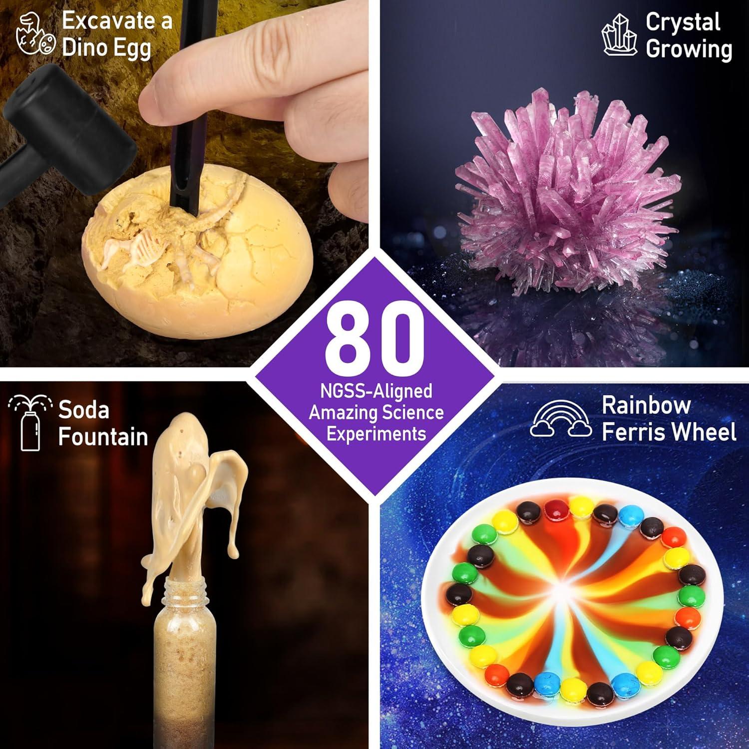 Kit de Ciencia BenBen 80 Experimentos para Niños 6 a 12 Años