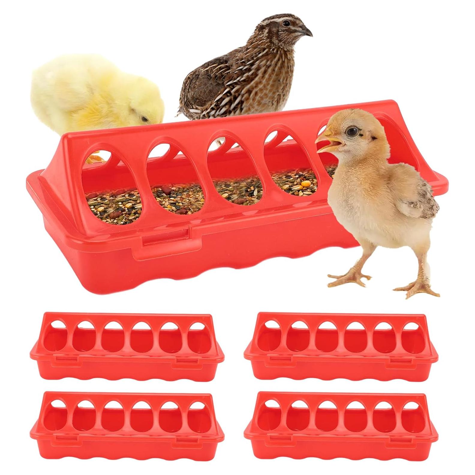 Comedero para Aves CHEOTIME 5 Piezas 25x21x10 cm