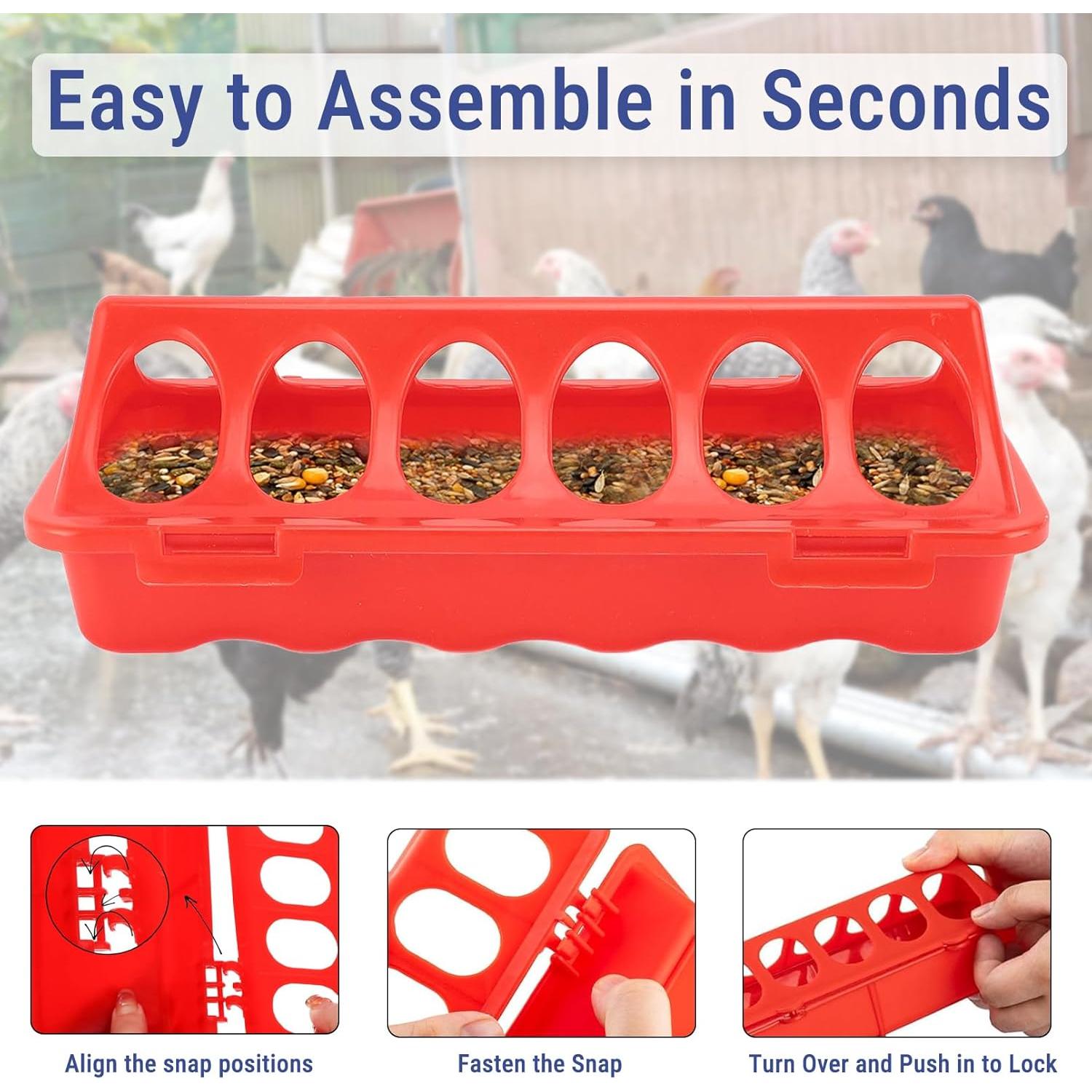 Comedero para Aves CHEOTIME 5 Piezas 25x21x10 cm