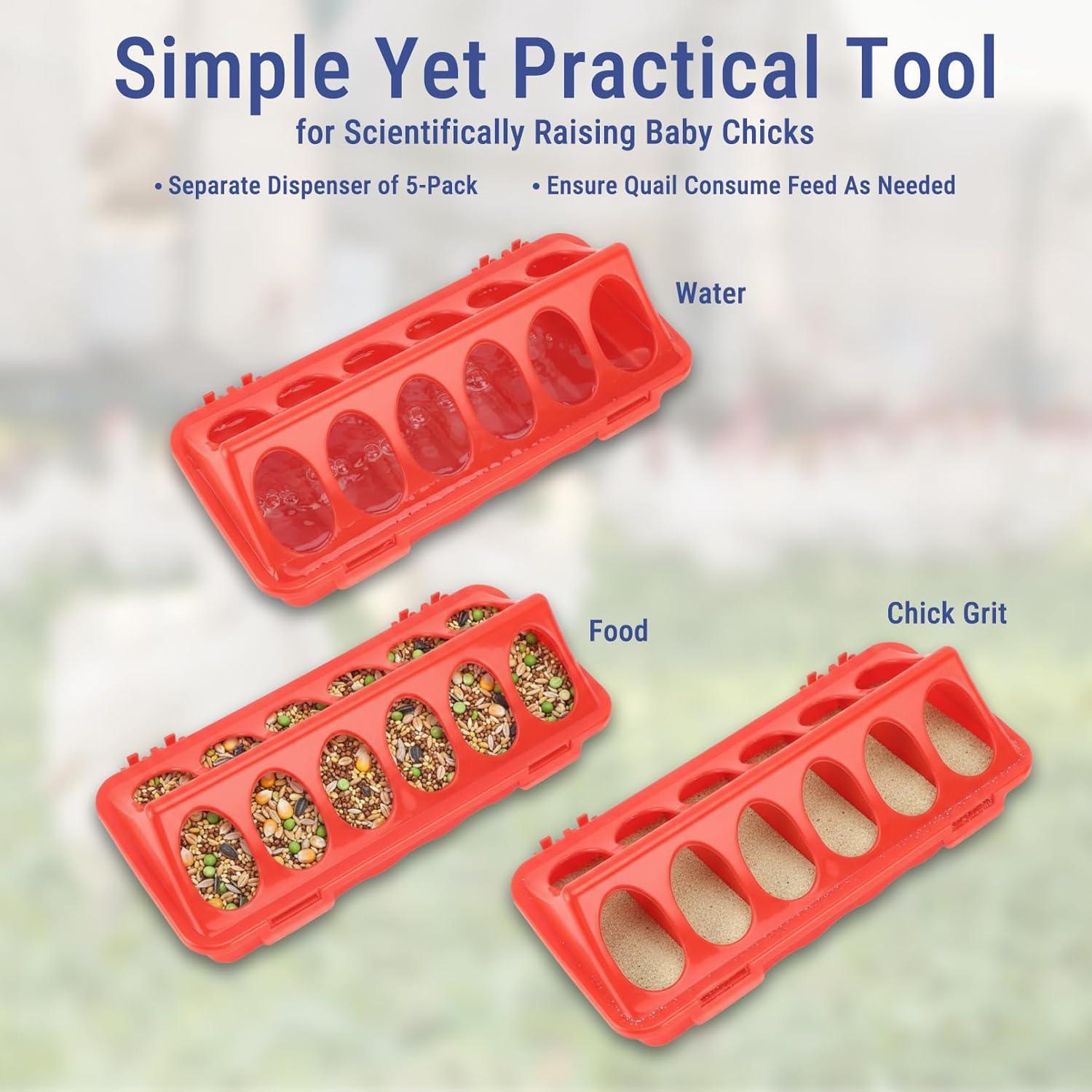 Comedero para Aves CHEOTIME 5 Piezas 25x21x10 cm