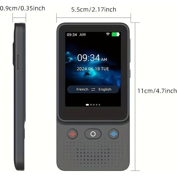 Traductor de Idiomas AI VORMOR T21 2025 Sin WiFi 138 Idiomas